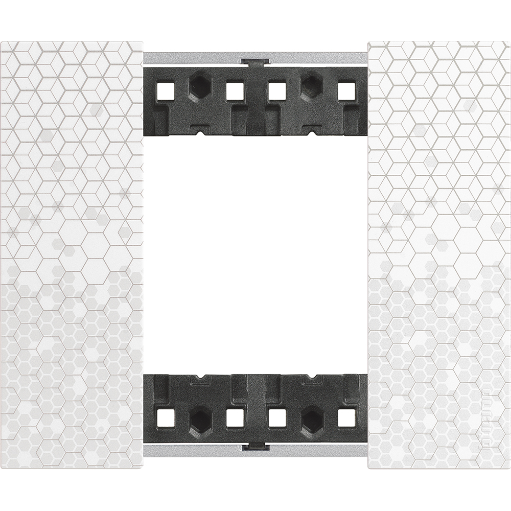 L.NOW - PLACCA 2P PIXEL - BTICINO KA4802MW L.NOW - PLACCA 2P PIXEL - BTICINO KA4802MW