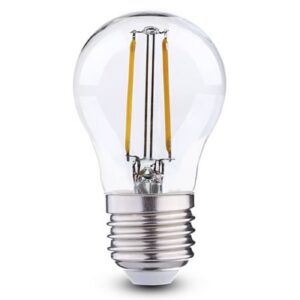 FILAMENTO LED SFERA 2,5W E27 2700K TRASPARENTE - DURALAMP LFG453W
