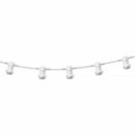 CATENARIA BIANCA 10 MT. X 10 LAMPADINE PROLUNGABILE - VELAMP SPA PS100W