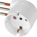 ADATTATORE SHUKO 90° 10A 2P+T BIANCO -SALVASPAZIO A NORME- - ROSI MATERIALE ELETTRICO SRL RS78027