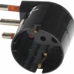 ADATTATORE SHUKO 90° 10A 2P+T NERO -SALVASPAZIO A NORME- - ROSI MATERIALE ELETTRICO SRL RS78028