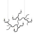 SOSPENSIONE GHEBO 6 LUCI NERA - KARMAN SRL SE1461NINT