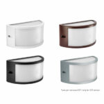 APPLIQUE APERTA BIEMISSIONE BIANCA E27 IP54(MEZZA LUNA UMBE) - BOT LIGHTING SRL SEGOVIA1E27B