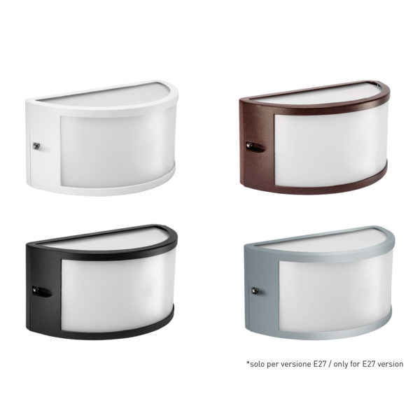 APPLIQUE APERTA BIEMISSIONE BIANCA E27 IP54(MEZZA LUNA UMBE) - BOT LIGHTING SRL SEGOVIA1E27B APPLIQUE APERTA BIEMISSIONE BIANCA E27 IP54(MEZZA LUNA UMBE) - BOT LIGHTING SRL SEGOVIA1E27B