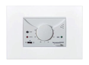 TERMOSTATO ELETTRONICO DA INCASSO CROMATO MODELLO RAFFAELLO - TECNO SWITCH SAS DI FUZIO N.LA TE215CR