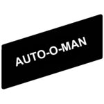 ETICHETTA 'AUTO-O-MAN' - OVA - SCHNEIDER ZBY02685