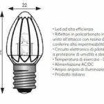 GEMMA E14 24V LED AMBRA VOTIVE X CIMITERO - WIMEX 4011540