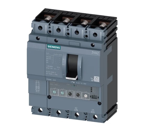 Interruttore 3VA2 IEC Frame 250 Classe del potere di interruzione M Icu=55kA ... - SIEMENS 3VA22255HN420AA0 Interruttore 3VA2 IEC Frame 250 Classe del potere di interruzione M Icu=55kA ... - SIEMENS 3VA22255HN420AA0