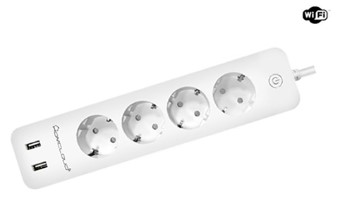 Multipresa Wi-Fi 16A 4 Schuko+2USB control energia - LIFE365 VZ-EPS16A4 Multipresa Wi-Fi 16A 4 Schuko+2USB control energia - LIFE365 VZ-EPS16A4