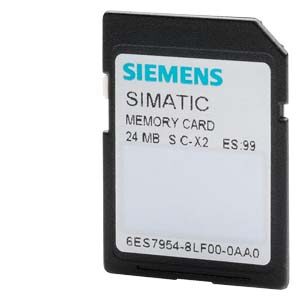 SIMATIC S7, Memory Card per S7-1x00 CPU/SINAMICS, 3, 3V Flash, 24 Mbyte - SIEMENS 6ES79548LF030AA0