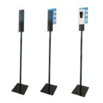TOTEM X DISPENSER H150CM FOREX+BASE E ASTA IN METALLO COVID - K2M SRL 64.2505.41