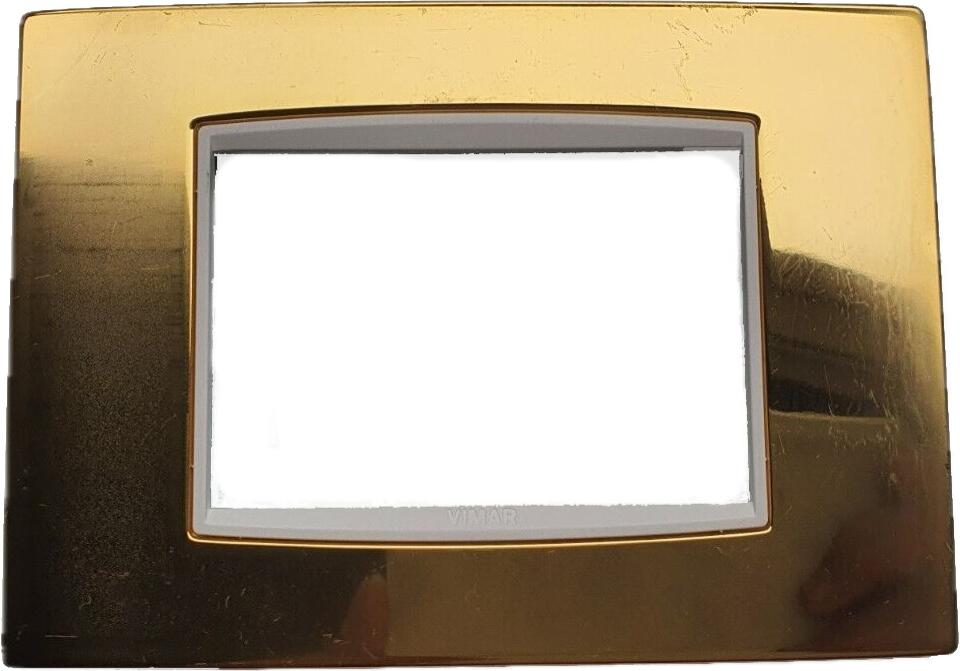 PLACCA CLASSIC 3M ORO LUCIDO - VIMAR 20653.B24 PLACCA CLASSIC 3M ORO LUCIDO - VIMAR 20653.B24