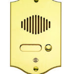 PULSANTIERA 1 PULS.OTTONE C/GRIGLIA E PLEXIG. - CAL P551