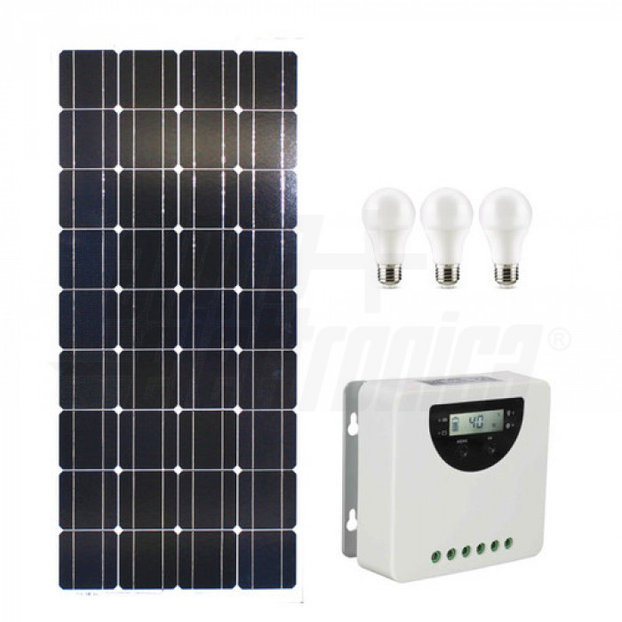 KIT FOTOV 180W 12V CON REG LAM NO BATT - ALPHA ELETTRONICA SRL KIT180-SB KIT FOTOV 180W 12V CON REG LAM NO BATT - ALPHA ELETTRONICA SRL KIT180-SB
